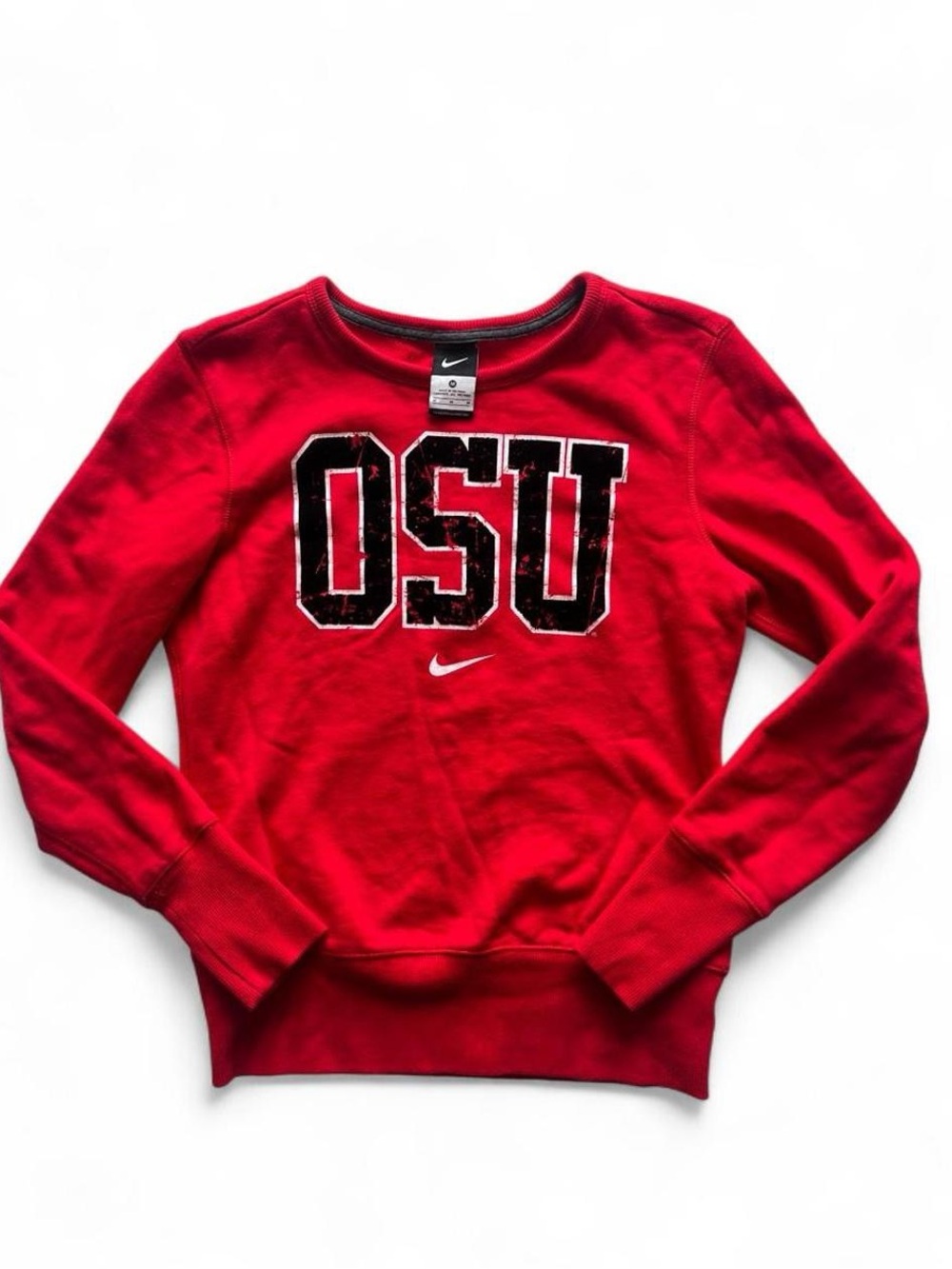 Nike OSU Ohio State Womenβs Medium lightweight crewneck pullover EUC
